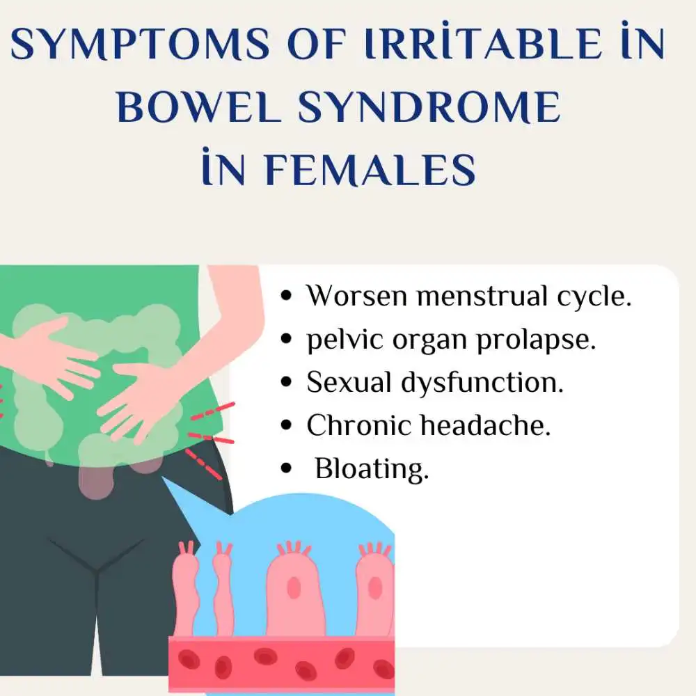 Ibs symptoms in females can be due to biological factors or certain medical conditions.