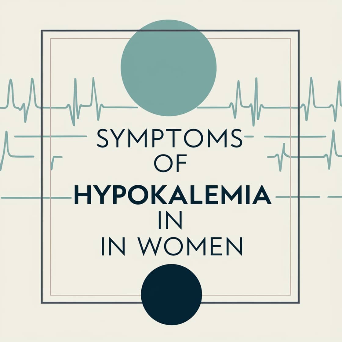 Signs and Symptoms of Hypokalemia in Women