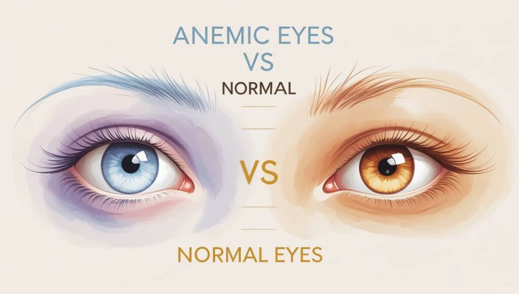 Anemic Eyes vs Normal