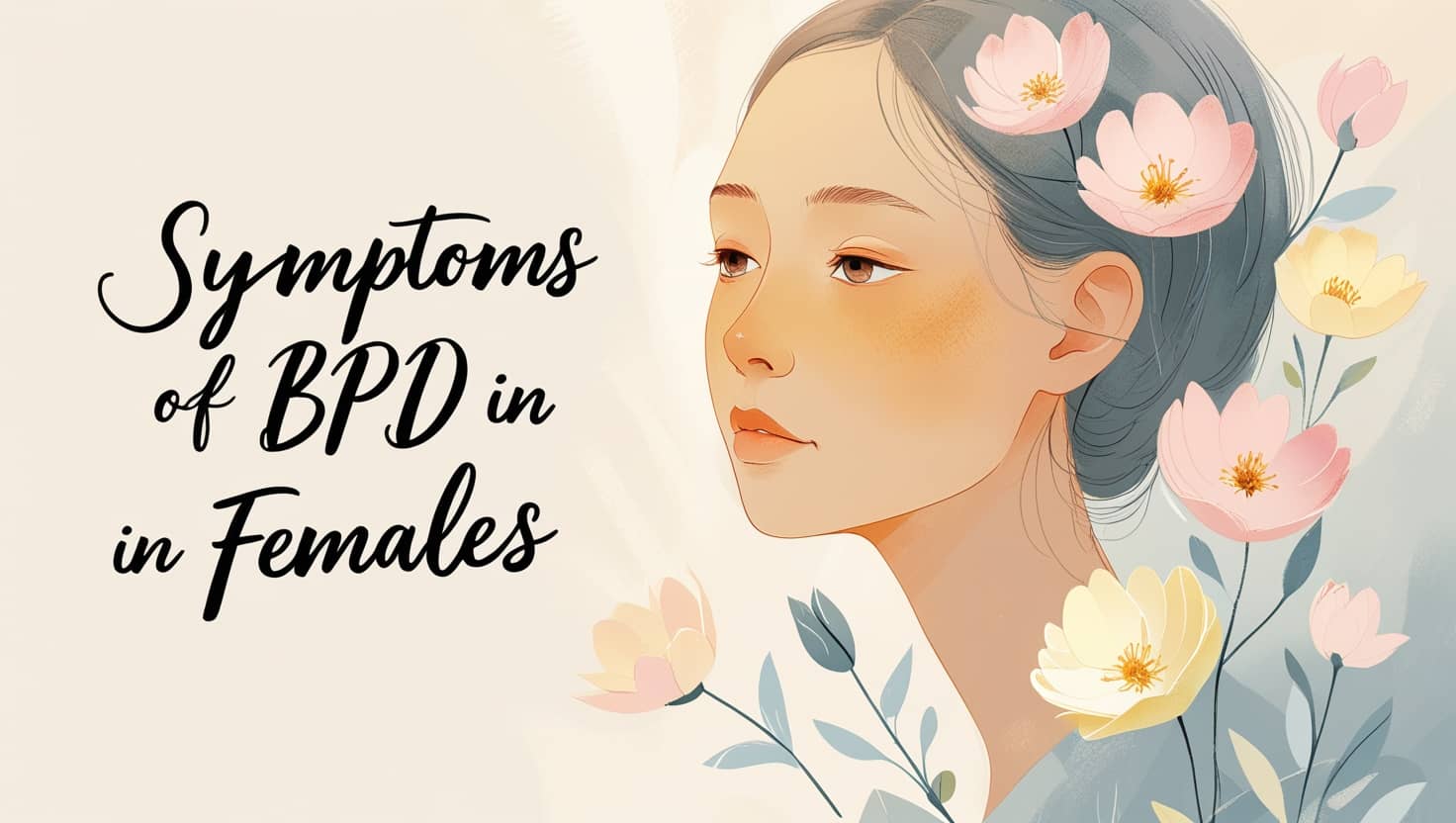 symptoms of BPD in females include doubting their self-image and severe mood swings