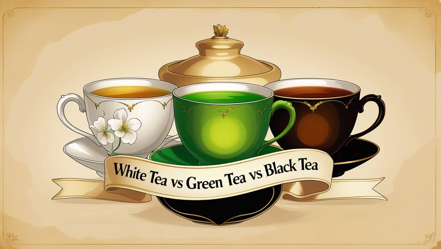 White Tea vs Green Tea vs Black Tea