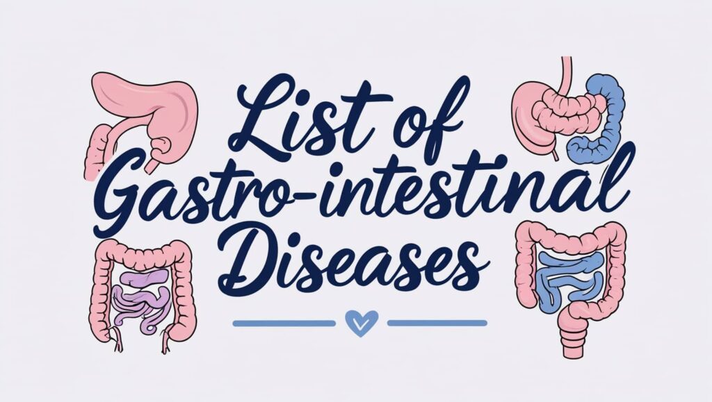 List of Gastrointestinal Diseases